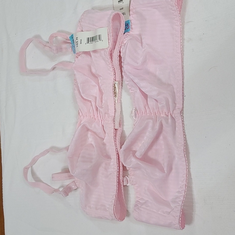 NWT Jolie Intimates Bras(2) Womens Pink Unpadded Elastic Adjustable Straps 38C